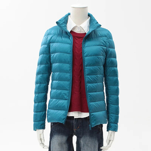 Polyester/Coton Hommes Visage Tendance À Capuche Court Épais Hiver Bomber Brillant Puffer Hommes Veste - Product Image 3