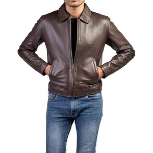 Chaqueta de cuero de nuevo estilo para hombre hecha a medida con alta calidad 100% PU chaquetas de cuero auténtico de lona al por mayor mejor diseño - Product Image 5