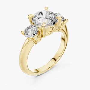 แหวนแต่งงานอินเทรนด์ทำจากทองคำขาว14K สำหรับผู้หญิงตัดสวยเก๋ได้รับการรับรองปาร์ตี้วันครบรอบ - Product Image 5