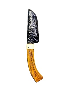 Cuchillo de Obsidiana Negra Tallado a Mano, Hoja de Piedra Preciosa Grande, Cuchillo de Cristal de Obsidiana Hecho a Mano, Decoración, Artefacto Espiritual Tribal - Product Image 2