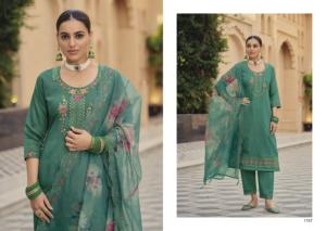 Hermoso traje Salwar tradicional con bordado de exportador indio - Product Image 4