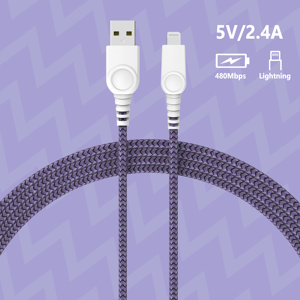Chất lượng cao MFI cho cáp sét <span class=keywords><strong>USB</strong></span> cho sét sạc bện dây cho các thiết bị Apple IOS điện thoại di động ngân hàng điện - Product Image 1
