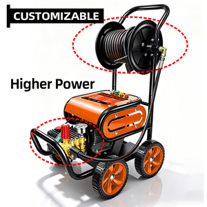 Nettoyeur haute pression professionnel sur roulettes 2000W 160 bars avec enrouleur <span class=keywords><strong>de</strong></span> tuyau pour le nettoyage automobile - Product Image 3