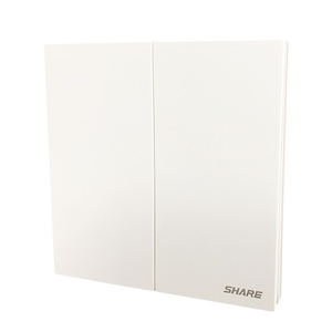Interrupteur mural électrique haut de gamme élégant 2 gangs multi-voies 10A 250V PC Garantie 15 ans Certifié ISO9001 Personnalisable - Product Image 5