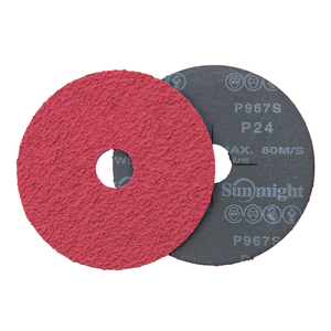 Disque en fibre céramique haute performance Sun Might SunDisc 115 mm, idéal pour le chanfreinage des bords, le conditionnement des surfaces et l'élimination de la rouille - Product Image 2