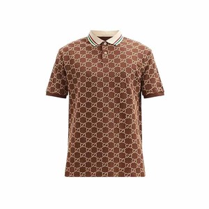 Chemise en tricot uni pour homme, coupe classique, fermeture à 2 boutons, col doux au toucher, matière élastique, séchage rapide, ajustement confortable - Product Image 1