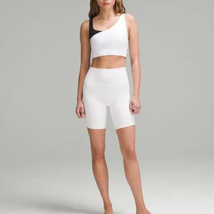 Sujetador deportivo corto de un hombro para mujer de alta calidad con diseño personalizado 2024, transpirable para Yoga estilo informal, correr, precio al por mayor - Product Image 4