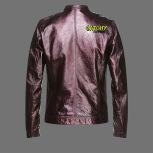 Vestes en cuir PU argenté pour femmes Sexy Cool Style Streetwear Zip Up Cropped Outwear Bomber Shiny Club Metallic Silver Coats - Product Image 2