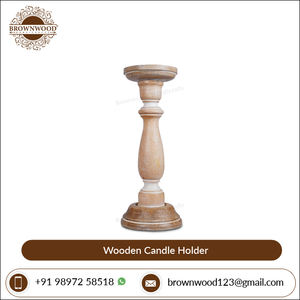 Proveedor líder Diseño personalizado Mango Madera Portavelas Ser de 3 Boda Decorativo Madera Hecho a mano Portavelas Soporte Set - Product Image 5