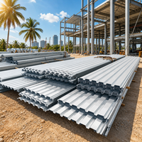 Plancher en acier galvanisé sur mesure, durable, résistant à l'eau et au feu, pour un déploiement rapide en entrepôt, mezzanine, Laos, Brunei