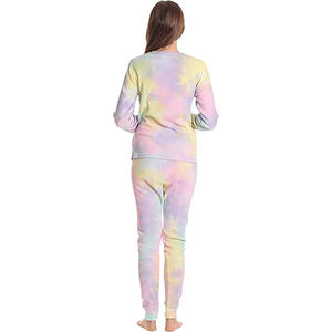 ชุดวอร์มผู้หญิงแบบไท-ได แฟชั่นใหม่ ผลิตตามสั่ง ขายส่ง คุณภาพสูง ไซส์ใหญ่ ผ้าฝ้าย 100% - Product Image 3