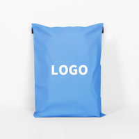 Bolsas de correo de polietileno personalizadas baratas al por mayor, bolsas de correo de envío de plástico, sobres, bolsa de mensajería azul con su propio logotipo