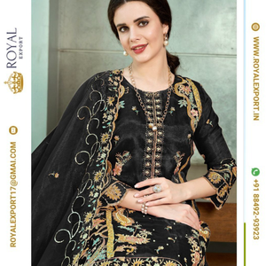 ชุดสูท Maria B ผ้าออแกนซ่าแท้พร้อมงานปักลายด้วยผ้าโปร่งบางเนื้อนุ่ม - Product Image 5