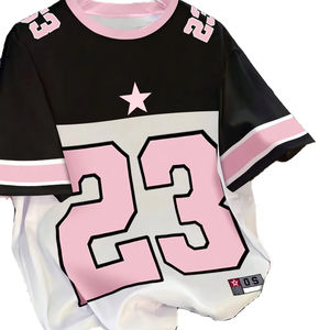 Camiseta pesada de verano de algodón 100% para mujer 280 GSM Ajuste de gran tamaño con hombros caídos transpirable venta al por mayor Stock ropa a granel - Product Image 1