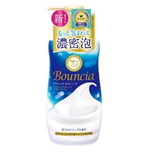 ผลิตในญี่ปุ่น COW Bouncia บอดี้เจล สบู่เหลวสีขาว 480 มล. เชียบัตเตอร์ ไฮยาลูรอนิค แอซิด คอลลาเจน บำรุงผิวชุ่มชื้นทุกสภาพผิว ขายส่ง - Product Image 1