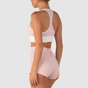 Sujetador deportivo ligero para mujer al por mayor, Sujetador deportivo de alto soporte con espalda cruzada para gimnasio, ropa activa con logotipo frontal, Sujetador deportivo transpirable para Yoga - Product Image 5