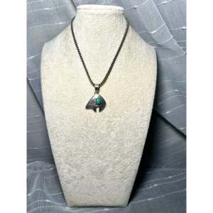 Pendentif Shirley Henry en turquoise de la montagne Sonoran et argent sterling avec technologie d'incrustation à sertissage clos - Product Image 6
