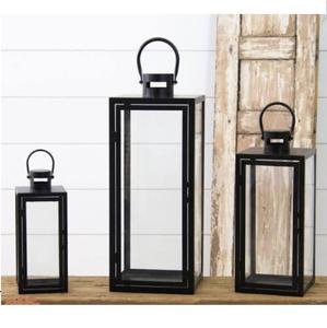 Lanterne porte-bougie décorative de style classique très tendance pour la décoration de mariage et de fête, lanternes en métal élégantes pour bougies - Product Image 3