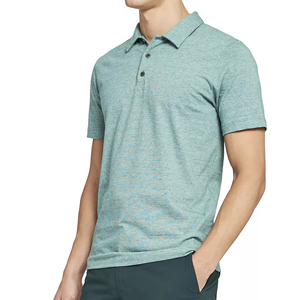 Logo personnalisé de haute qualité pour hommes pour polos Design brodé noir uni en jersey polyester uniforme scolaire - Product Image 1