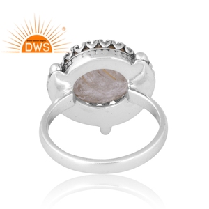Dernière vente Bague en argent sterling 925B naturel doré avec pierres précieuses Rutile Bijoux personnalisés pour femme Cadeau pour elle - Product Image 2