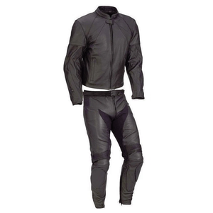 Paneles de traje de carreras de cuero de vaca genuino negro de dos piezas de alta calidad CE traje de motocicleta de protección blindada para hombres - Product Image 2