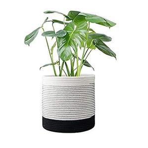 Jardinière en corde macramé à l'aspect naturel pour la décoration rustique de la maison, créant une ambiance intérieure terreuse et relaxante - Product Image 5