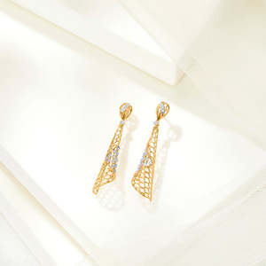 Pendientes de Oro de 18k con Diamantes para Mujer, para Bodas y Fiestas - Product Image 1