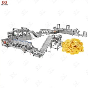 Maquinaria de procesamiento de alimentos de alta calidad Nueva fábrica superior 300 kg/h Máquinas de fabricación de chips de plátano completamente automáticas - Product Image 1