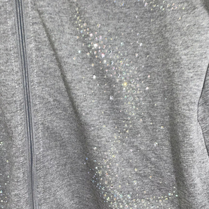 Sweats à capuche strass pour hommes vente en gros couleur personnalisée sweats à capuche et sweat-shirts à fermeture éclair confortables et respirants 100% coton polaire - Product Image 3