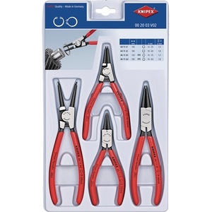 KNIPEX 4-Piece Circlip <b>Pliers</b> <b>Set</b> Sturdy Plastic Packaging 10-60 mm for Knives & Tools - Product Image 1
