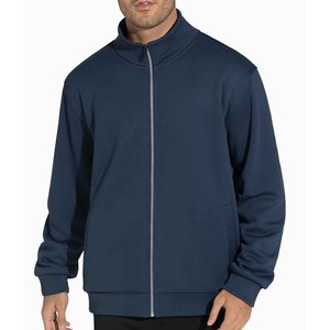 Manches longues Polyester Spandex Fermeture à glissière avant Respirant Col montant Veste coupe-vent pour hommes Vestes pour hommes - Product Image 1