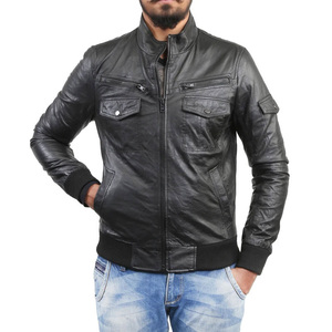 Vêtements veste 100% cuir de vache résistant à l'eau et veste personnalisée pour homme nouveauté hommes Design couleur plaine teint veste - Product Image 5