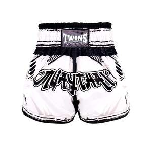 Shorts Spéciaux Jumeaux de Haute Qualité, Légers, Imprimés par Sublimation, Couleur Noire, Extensibles, Séchage Rapide, pour Muay Thai et Arts Martiaux - Product Image 4