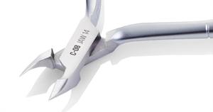 Pinces à cuticules Nghia en acier inoxydable gris à ressort unique de haute qualité emballage de boîte en papier prêt à l'exportation pour les doigts de soin des ongles - Product Image 2