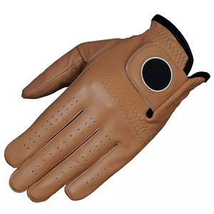 Gants de golf colorés en cuir respirant et confortable en gros gants de golf unis de haute qualité 2025 de haute qualité - Product Image 4