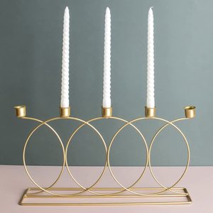 Portavelas de Metal más vendido para Pilar y velas de té para el hogar Iglesia y decoración de eventos para venta al por mayor - Product Image 1