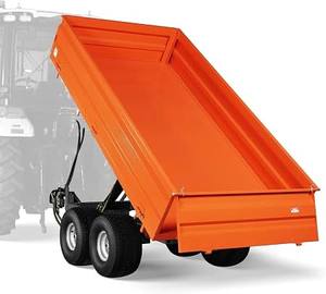 รถพ่วงบรรทุกสำหรับงานเกษตรอเนกประสงค์แบบหนัก พร้อมเกียร์และลูกปืนสำหรับขนส่งพืชผลและวัสดุการเกษตร - Product Image 4