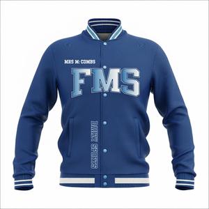 Chaqueta Universitaria Personalizada Sublimada para Hombre, Reversible, para Equipos Deportivos de Invierno, Uniformes Escolares, Ropa de Calle de Moda, Letra Frontal - Product Image 3