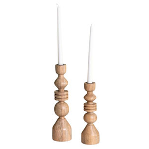 Bougeoir en bois naturel de haute qualité Stand Design traditionnel attrayant pour la décoration de la maison en vente - Product Image 6