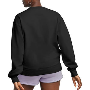 เสื้อกันหนาวแขนยาวสำหรับผู้หญิง, เสื้อกันหนาวผ้าฝ้ายคอฟลีซลำลองคอลูกเรือแฟชั่นใหม่ฤดูใบไม้ร่วง - Product Image 6