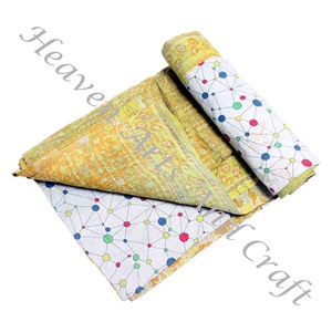 Colcha Kantha Gudari, Colcha Kantha Gudari, Venta al por Mayor, Proveedor de Oro, GD2105, Colcha Kantha Hecha a Mano, Algodón Estampado Indio - Product Image 6