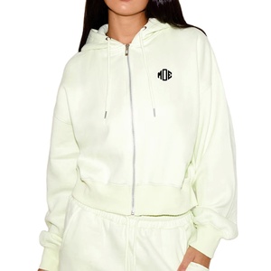 เสื้อฮู้ดดี้ผ้าฝ้ายหรูหราสั่งทำพิเศษสำหรับผู้หญิง ขายส่ง รับผลิตโลโก้ตามสั่ง เนื้อผ้านุ่ม สตรีทแวร์ B2B เสื้อฮู้ดดี้ สตรีทแวร์อเมริกา - Product Image 1