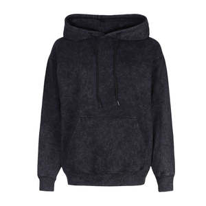 Nouveau style de sweat à capuche respirant anti-rides pour les femmes longueur régulière entièrement personnalisé logo avant de lavage à l'acide teint uni pour l'hiver - Product Image 5