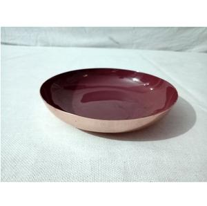 Bol à fruits de finition en émail rouge avec bol de service en métal en fer à l'intérieur pour la décoration de salle à manger et de table - Product Image 5