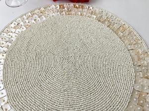 Factory Custom Luxury Handmade <b>Beaded</b> Coaster Animal Style Cup Mat <b>Placemat</b> Wedding Table Runner08 - Product Image 3