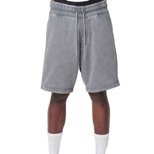 Shorts pour hommes longueur genou en tissu confortable personnalisés de meilleure qualité disponibles en couleurs et tailles noires - Product Image 1