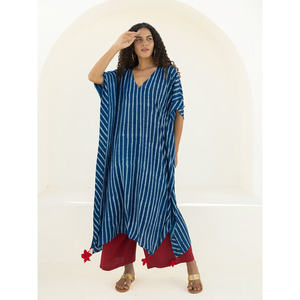 Myka Floor-Length Modal Kaftan <b>Kurta</b> for <b>Women</b>-Elegant Custom Design for Parties & Holidays - Product Image 2