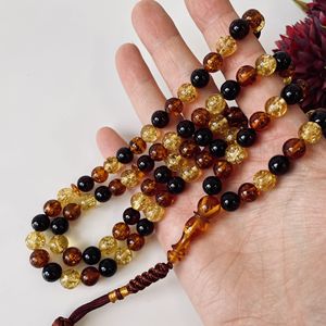 Tasbih de ámbar báltico, rosario musulmán de ámbar multicolor, 99 cuentas - Product Image 2