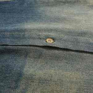 เสื้อเชิ้ตเดนิมทรงวินเทจเท่ๆ ลายสก็อต แขนยาว สไตล์ลำลองแฟชั่นสตรีท  รักษ์โลก  สำหรับผู้ชาย  ดีไซน์เฉพาะตัว - Product Image 4