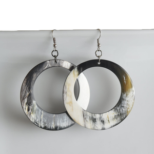 Boucles d'oreilles chandelier en corne de buffle naturelles et légères faites à la main pour femmes et filles bijoux de mode - Product Image 2